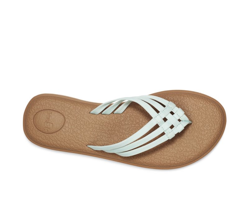 Sanuk Yoga Salty Women's Sandals Light Turquoise | Canada 35RVD